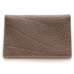 Bi-fold Leather Card Case // Grey