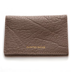 Bi-fold Leather Card Case // Grey