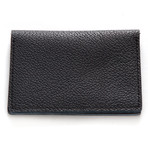 Bi-fold Leather Card Case // Navy