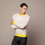 Jacob Holston // Broome Linen Crew // Beige + Yellow (S)