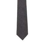 Solid Black Denim Tie