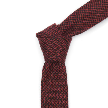 Red Houndstooth Tie