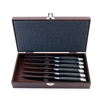 Gemini Steak + Wooden Case // 6 Piece Set