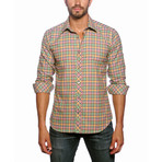 Jared Lang // Long Sleeve Button Up Shirt // Multi Check (2XL)