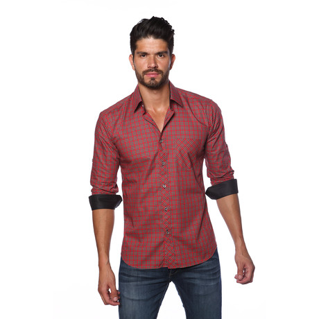 TUR Button-Up // Red Plaid (S)