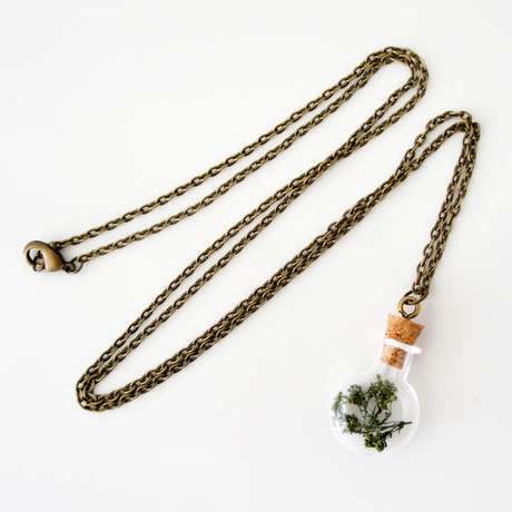 Corked Botanical Necklace