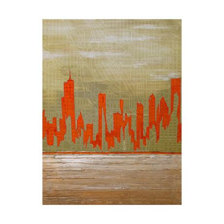 Skyline-Gridline // Canvas Print (18"L x 24"W)