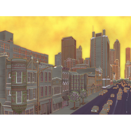 Chicago // Canvas Print (18"L x 24"W)