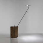 Macto LED Table Lamp // Aluminum (Walnut Base)