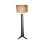 Forma LED Floor Lamp // Walnut Oiled (Brushed Aluminum)