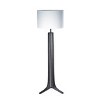 Forma LED Floor Lamp // Dark Stained Walnut (Black)