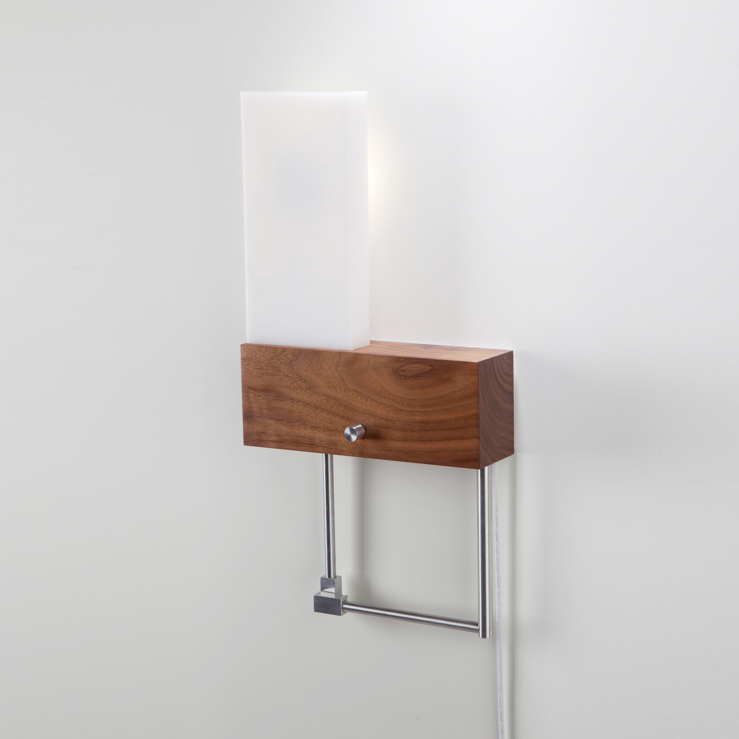 Cubo LED Sconce // Reading Light // Corded (Left) - Cerno - Touch of Modern