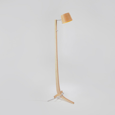 Silva LED Floor Lamp // Walnut (Beech)