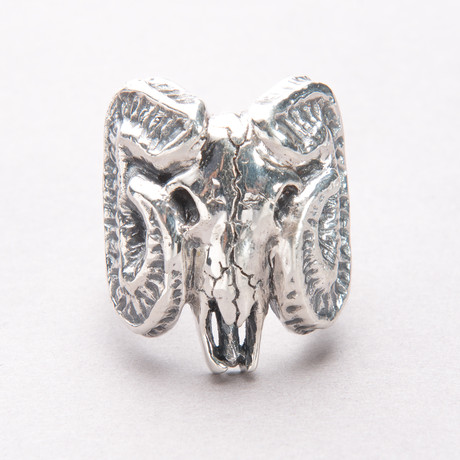 Ram Skull Ring (Size 8)