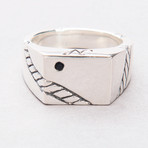 Nautical North Ring // Black Diamond (Size 10)