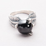 Talon Ring // Black Star Diopside (Size 10)