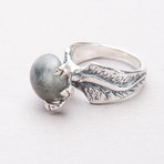 Talon Ring // Labradorite (Size 8)