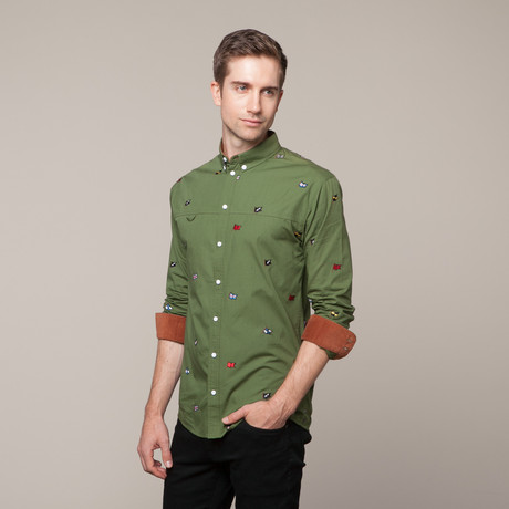 Flag Shirt // Green (S)