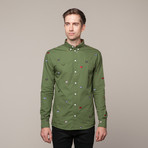 Flag Shirt // Green (L)