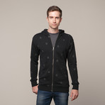 U Embroidered Hoodie // Black (L)