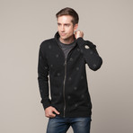 U Embroidered Hoodie // Black (L)