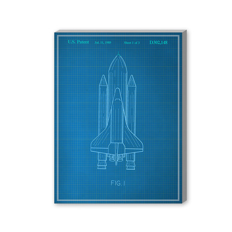 Space Shuttle (16"W x 20"H x 1.5"D)