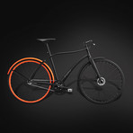 Hey Copenhagen // Black + Orange Single Speed Gent (57 cm)