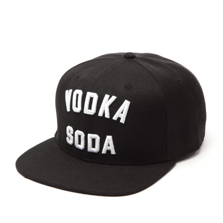 Vodka Soda Snapback // Black
