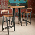 Titus Cruiser Set // Solid Maple + 2 Pekota Bar Stools