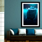 Caustic Icebergs // 05 (16"L x 20"H Print)