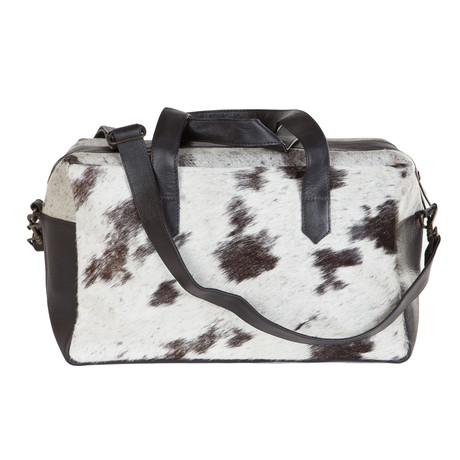 Arlo Cowhide Leather Overnight Bag