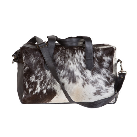 Enzo Cowhide Leather Overnight Bag