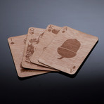 Handmade Themed Hardwood Playing Cards