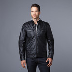 Urban Republic // Nappa Moto Jacket // Black (S)