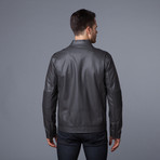 Urban Republic // Nappa Moto Jacket // Charcoal (XL)