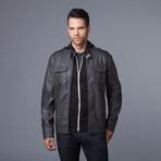 Urban Republic // Nappa Moto Jacket // Charcoal (S)