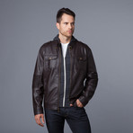 Nappa Moto Jacket // Dark Brown (L)