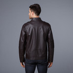 Nappa Moto Jacket // Dark Brown (L)