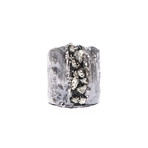 Ear Stud + Pyrite // Silver