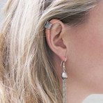 Ear Stud + Pyrite // Silver
