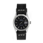 Rolex Datejust // Black Strap // Refinished Black // c. 1970s