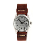 Rolex Datejust // Brown Strap // Refinished Slate Index // c. 1970s