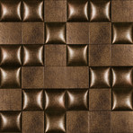 Perla 4" Squares Pattern (Bark //  4 sq ft)