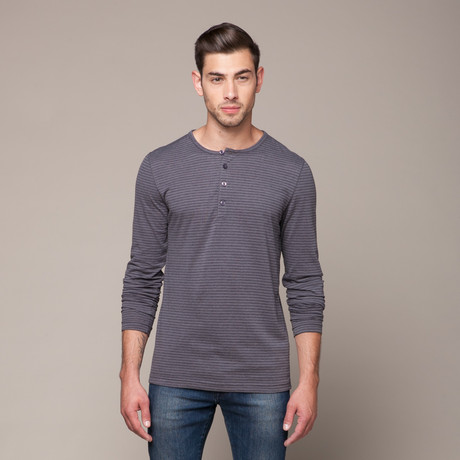 Perfection Henley // Charcoal + Cement (S)