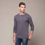 Perfection Henley // Charcoal + Cement (L)