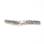 Chain Link Bike Chain Bracelet (Silver)