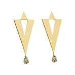 Summer Solace Earrings // Lemon Crystal (Gold Plated)