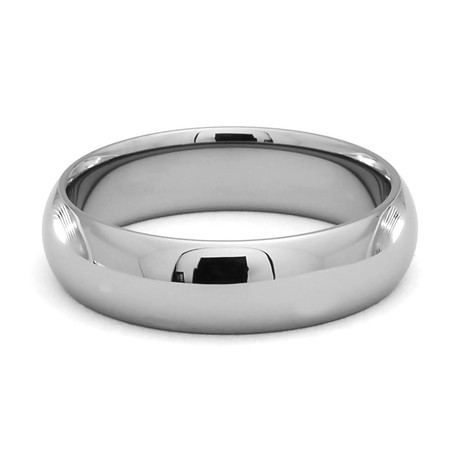 J.R. Yates Classico Classic Comfort Fit Tungsten Ring // 8mm (Size 6)