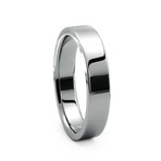 J.R. Yates Piatto Flat Tungsten Ring // 4mm (Size 6.5)