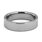 J.R. Yates Piatto Flat Tungsten Ring // 6mm (Size 6.5)